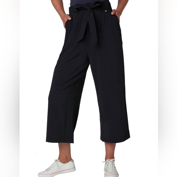 Helly Hansen Siren Quick Dry Wide-Leg Black Culotte Pants S - Picture 1 of 5